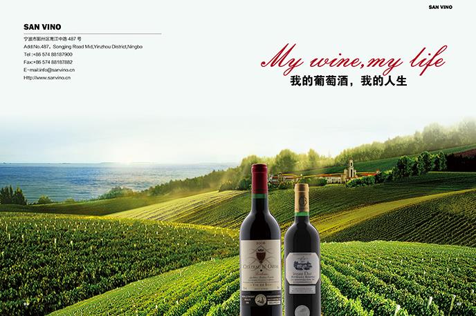 宁波某酒庄进口红酒宣传样本设计